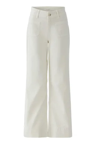 Oui - Jeans HIGH WAIST beige - Gr. - 36