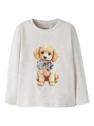 NAME IT - NMFNISSO LS TOP BOX Peyote Melange - Gr. - 104