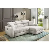 Jockenhöfer Gruppe Ecksofa Move, L-Form, B: 270cm, mit 60 cm elektrischer Sitztiefenverstellung, 140kg Belastbarkeit je Sitz, Kopfteilverstellung & USB-Anschluss