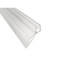 Kristhal Dusch- & Baddesign Duschdichtung Dusch-Türdichtung mit anpassbarer langer Lippe und Abtropfleiste, L: 100 cm, individuell kürzbare Lippe