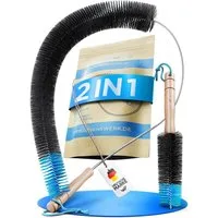Lobenswerk Reinigungsbürste Heizkörperbürste, Heizungsbürste, Flachheizkörper, Rippenheizkörper, Badheizkörper, (2-tlg), schmale Zwischenräume, universell, robust & langlebig