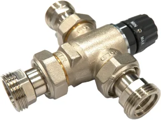 Neuesbad Serie 650 Thermostat- mittig Armatur 1" Durchfluss 3M3/H NB1DEBCH1X3T1