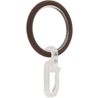 GARESA Gardinenring Ring mit Haken, (10-St), für Durchmesser bis 16 mm, einfache Montage