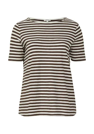 s.Oliver - T-Shirt braun - Gr. - 48