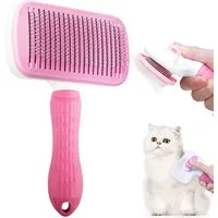 Refined Living Fellbürste Fellbürste Tierpflege Bürste,Selbstreinigend Fellbürste Bürste, ABS+Edelstahl+Gummi, (selbstreinigend Pflegebürste,Fellbürste Hundebürste Katzenbürste,Kurzhaar & Langhaar, 1-tlg, Sanfte Fellpflege, 1-tlg), Haustierbürste,mit
