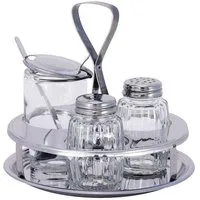 Contacto Menage-Set Menage Salz Pfeffer Senf Rund Contacto 123/003