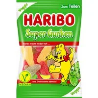 HARIBO Süßigkeit, Haribo Super Gurken veggie Fruchtgummi Gurken mehrfach sortiert 175g
