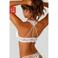 LASCANA Push-up-BH mit dekorativem Spitzenrücken im Bänderdesign, sexy Dessous