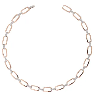 Orphelia Halskette für Damen, Sterling-Silber 925, Silber/Rosé, ZK-7209
