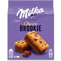 MILKA Schokolade, Milka Choco Brookie verpackte Schokokuchen mit Schokostückchen 132g