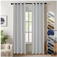 Simloveve Vorhang Gardinen Wärmeisolierende Schlafzimmer Blackout Curtain Lärmschutz (2 St), Ösen, blickdicht, Polyester, Höhe 145/175/225/245cm,2er-set Thermovorhang Verdunkelung Super Dicke