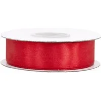 Creativery Satinband, Satinband 18mm x 25m Rolle Rot