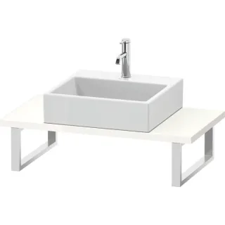 Duravit DuraStyle Konsole DS104C02222 für Aufsatzbecken, 1 Ausschnitt, Stärke 3 cm, weiß hochglanz