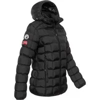 Geographical Norway Steppjacke Damen Steppjacke Parka Winterjacke Warm Gesteppt Outdoor Jacke Kapuze