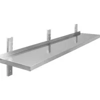 GastroHero Wandboard Edelstahl Wandboard 180x30 cm Wandregal Küche Gastro