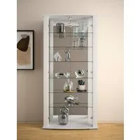 fif möbel Vitrine STELLA Standvitrine/Glasvitrine 2x Glastür,perfekt für Sammler,Sammlervitrine