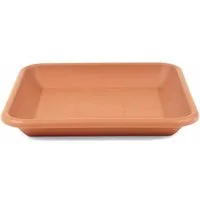 GARDAMO Blumentopfuntersetzer Untersetzer 24 cm terra quadratisch passend zu QUADRO 28