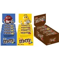 Mars GmbH Süßigkeit M&M'S Triple-Mix 72 Packungen, Choco, Crispy & Peanut