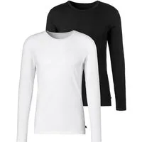 H.I.S Langarmshirt (Packung, 2er-Pack) Doppelpack Unterziehshirt aus Baumwoll-Mix