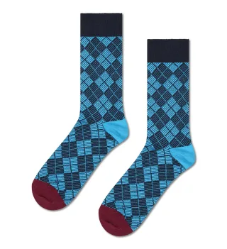 happy socks - Mini Argyle Jaquard Sock Blau - Gr. - 43.5