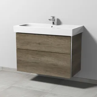 Sanipa 3way Waschtischunterbau zu Geberit iCon Waschtisch mit 2 Auszügen, Eiche-Nebraska BR65237