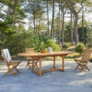 Ovaler Outdoor Tisch aus Akazienholz Capri 180