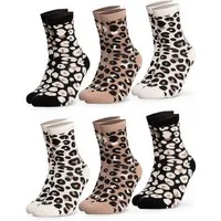 OCCULTO Basicsocken Damen Leo Socken 6er Pack (Modell: Leonie) (6-Paar)