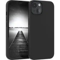 EAZY CASE Handyhülle für Apple iPhone 14 Hülle Silikon 6,1 Zoll, Silikon Schutzhülle mit Kameraschutz kratzfest Back Cover Etui Schwarz