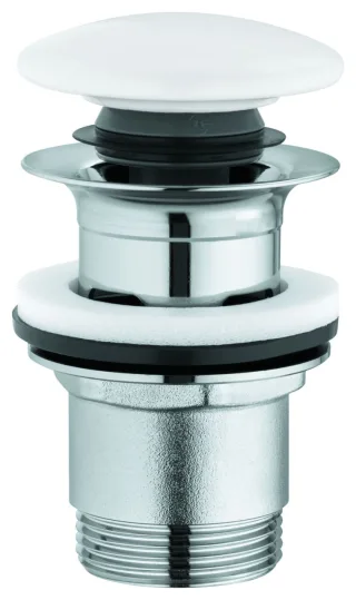 GROHE Waschtisch-Ablaufgarnitur Essence 118229, verschließbar Druckst. chrom/alpinweiß, 118229SH00 118229SH00