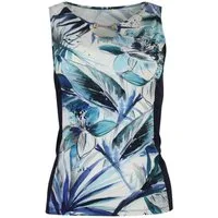 Passioni Stricktop mit tropischem Print