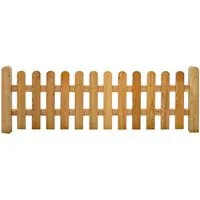 GartenLand Zaun Vorgartenzaun Mailand Lärche – Naturbelassen, (Set, Ohne Pfosten), Vorgartenzaun, Lärche