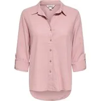 ONLY Hemdbluse ONLGOA 3/4 STRAP LINEN BL SHIRT CC PNT mit Leinen, umschlagbare Manschetten