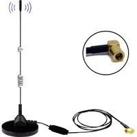 Albrecht Albrecht MAG31 DAB+ Magnetfußantenne mit Verstärker Antennenkabel-Läng Autoradio-Scheibenantenne