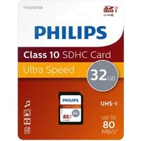 Philips Philips SDHC Karte 32GB Speicherkarte UHS-I U1 Class 10 Speicherkarte