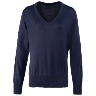 Premier - Sweatshirt V-Ausschnitt für Damen (Marineblau)