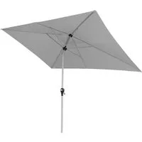 doppler® Sonnenschirm doppler ACTIVE Auto Tilt Kurbelschirm Sonnenschirm 300x200 cm Hellgrau