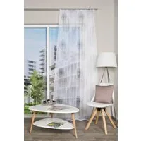HOME WOHNIDEEN Vorhang RAWLINS (1 St), Kräuselband, transparent, Microfaser, Schal aus Voile bedruckt