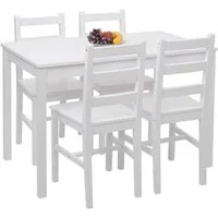 MCW Sitzgruppe MCW-F77-S, (5-tlg), Landhausstil, Stabile Konstruktion