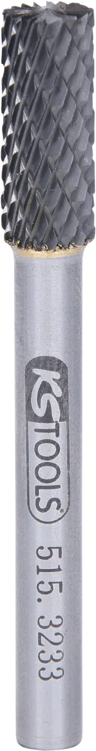 KS Tools HM Zylinder-Frässtift Form A mit Stirnverzahnung - 515.3233