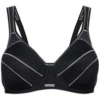 BERLEI Sport-BH Sport Full Support Sport Bügel BH Black (Full Cup BH, 1-tlg., glatt)