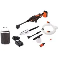 Yardforce Hochdruckreiniger LW C02A, Druck max: 22 bar, 98 W, Fördermenge max: 370 l/h, (1 tlg), mit einem 20-Volt-Universal-Motor