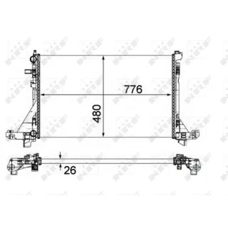 NRF Motork?hler Nissan Nv400 Opel Movano Renault Master 2,3