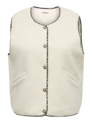 ONLY CARMAKOMA - CARBABY TEDDY VEST PNT Birch - Gr. - 50