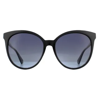 Polaroid Cat Eye Womens Schwarz Grau Gradient Polarisierte Sonnenbrille