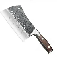 KEENZO Fleischmesser Hackmesser für Fleisch und Knochen Handgeschmiedetem Metzgermesser