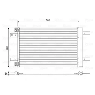 Valeo Klimakondensator Citroen DS Opel Peugeot 822550