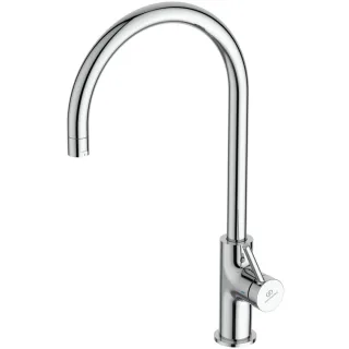 Ideal Standard Küchenarmatur Ceraline Nuovo Niederdruck Ausladung 200mm hoher Auslauf Chrom, BE269AA BE269AA