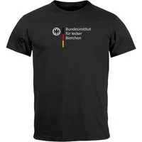 MoonWorks Print-Shirt Herren T-Shirt Alkohol Bier Bundesinstitut für lecker Bierchen mit Print