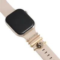 CoolGadget Smartwatch-Armband Uhren Charms Schmuck Ringe Deko Loops Motiv Clips, passend für alle Apple Watch und Samsung Galaxy Watch Modelle