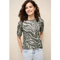STREET ONE STUDIO T-Shirt mit Zebra-Print